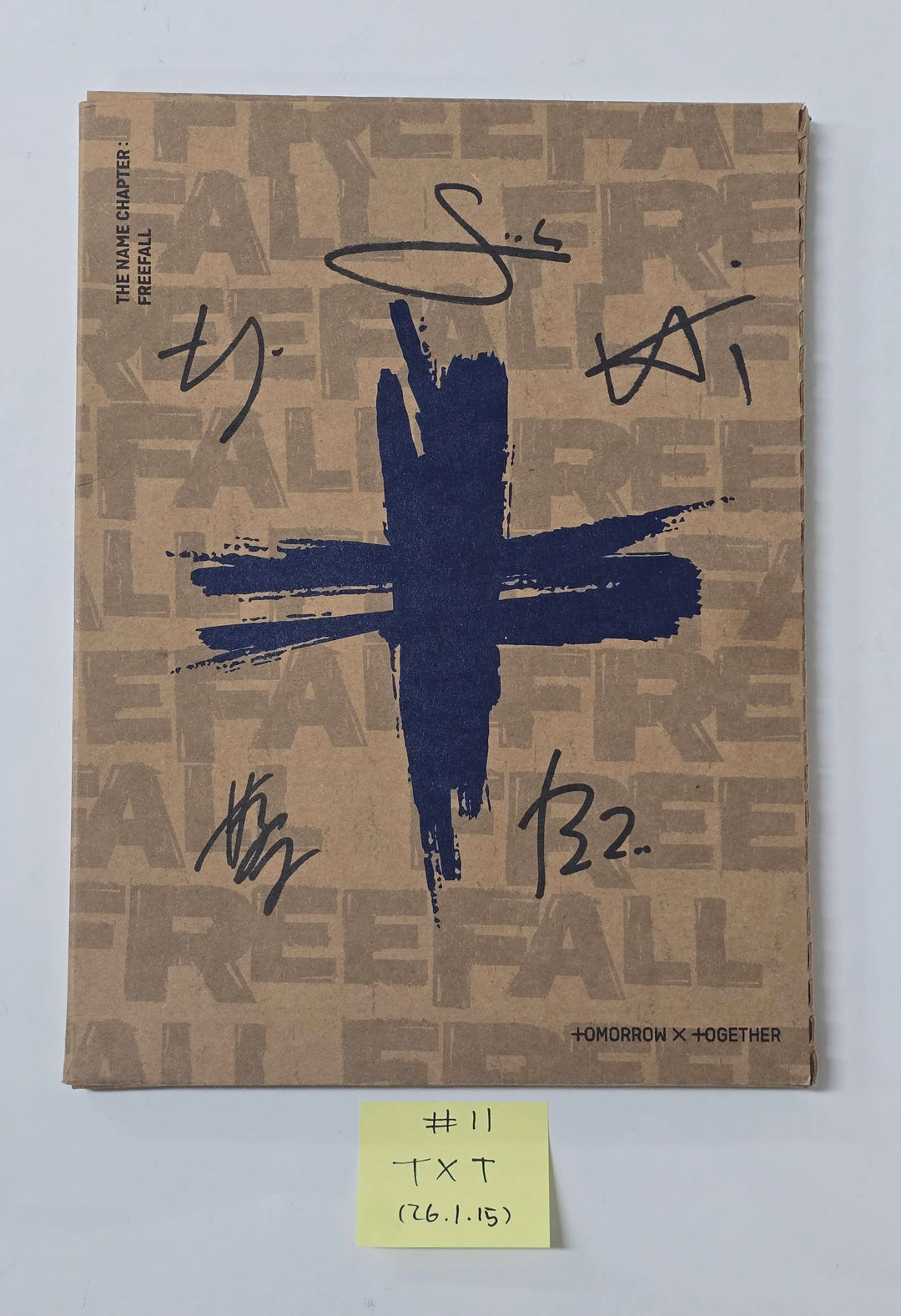 TXT "TOGETHER & SANCTUARY & FREEFALL" - Hand Autographed(Signed) Promo Album [26.1.15]