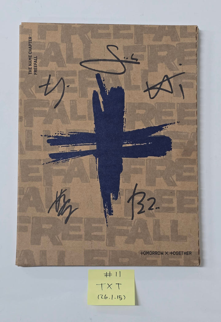 TXT "TOGETHER & SANCTUARY & FREEFALL" - Hand Autographed(Signed) Promo Album [26.1.15]
