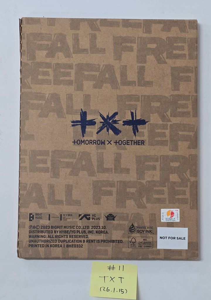 TXT "TOGETHER & SANCTUARY & FREEFALL" - Hand Autographed(Signed) Promo Album [26.1.15]