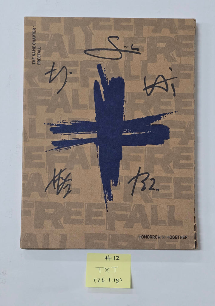 TXT "TOGETHER & SANCTUARY & FREEFALL" - Hand Autographed(Signed) Promo Album [26.1.15]