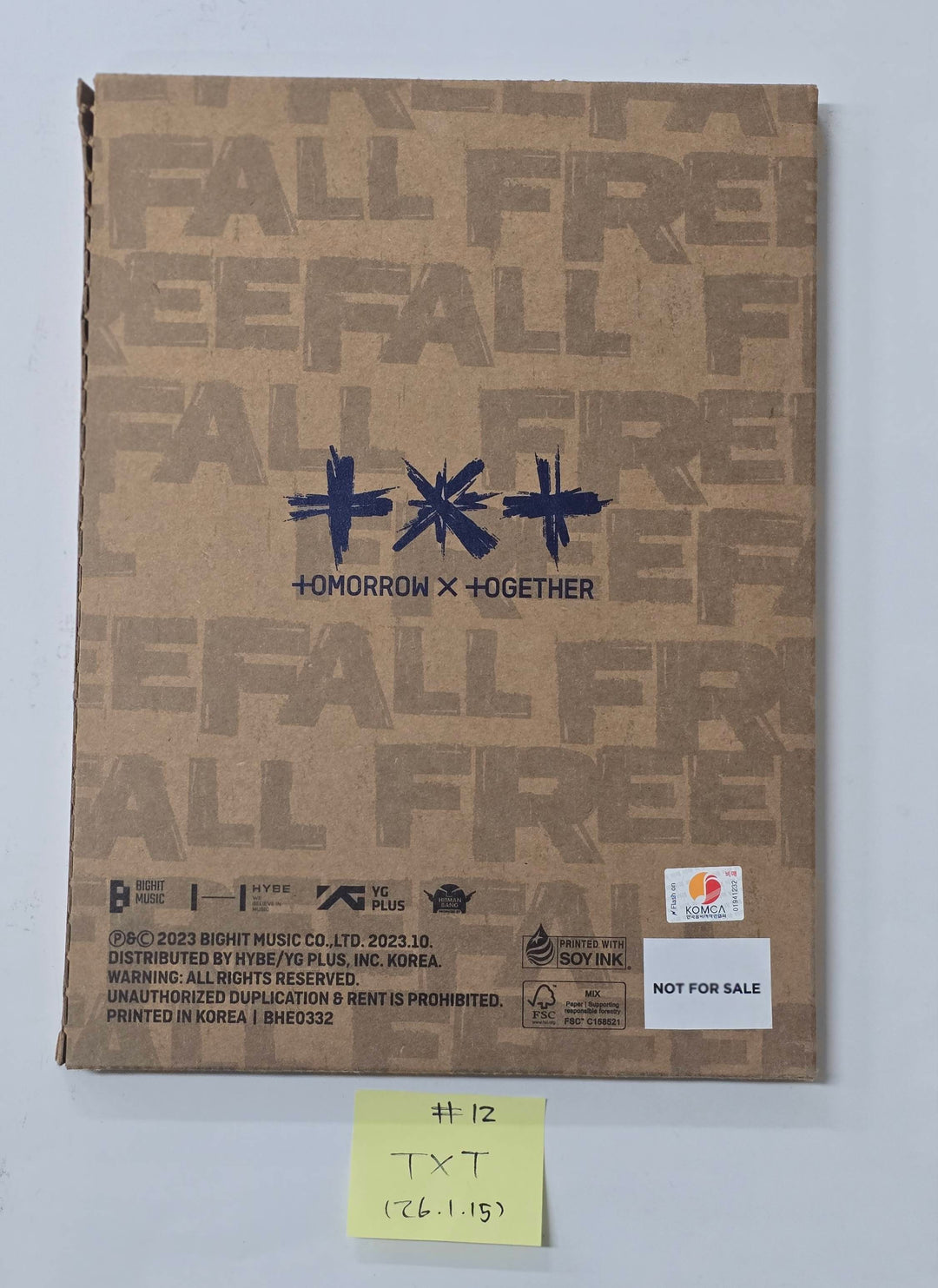 TXT "TOGETHER & SANCTUARY & FREEFALL" - Hand Autographed(Signed) Promo Album [26.1.15]