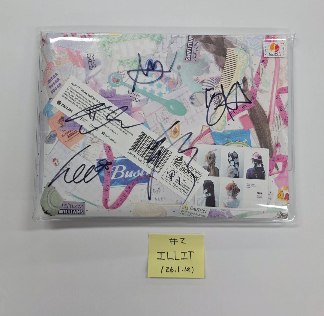 SAY MY NAME "&Our Vibe", ILLIT "NOT CUTE ANYMORE" MIYEON "MY, Lover" - Hand Autographed(Signed) Promo Album [26.1.19]