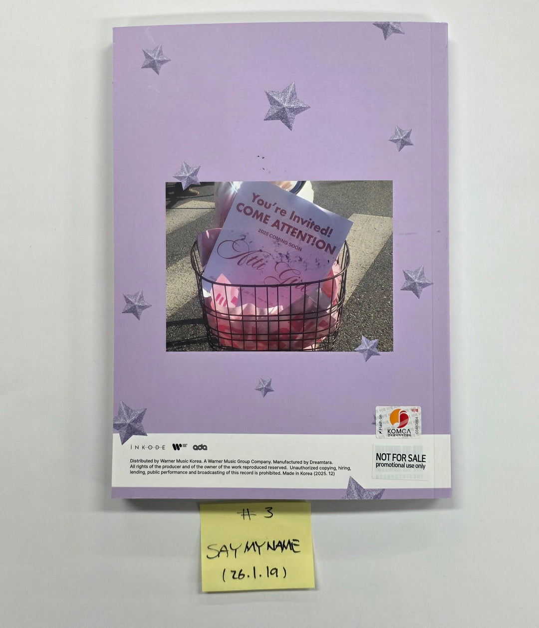 SAY MY NAME "&Our Vibe", ILLIT "NOT CUTE ANYMORE" MIYEON "MY, Lover" - Hand Autographed(Signed) Promo Album [26.1.19]