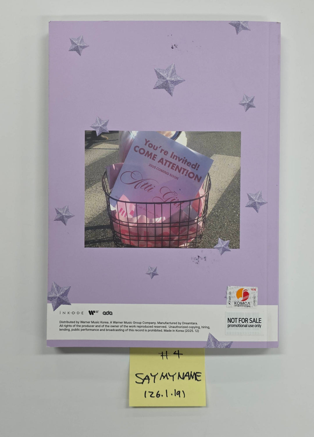 SAY MY NAME "&Our Vibe", ILLIT "NOT CUTE ANYMORE" MIYEON "MY, Lover" - Hand Autographed(Signed) Promo Album [26.1.19]