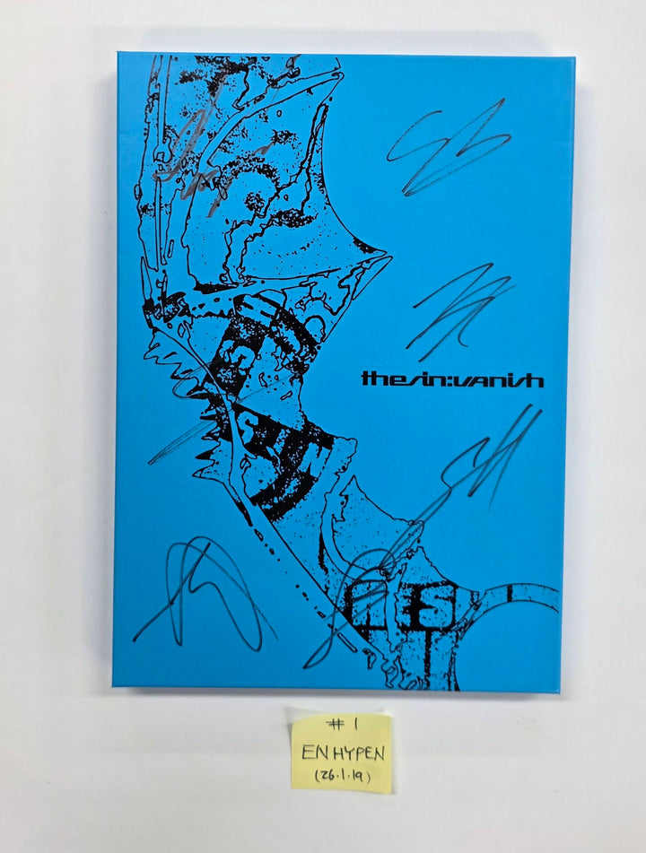 ENHYPEN "THE SIN : VANISH" - Hand Autographed(Signed) Promo Album [26.1.19]