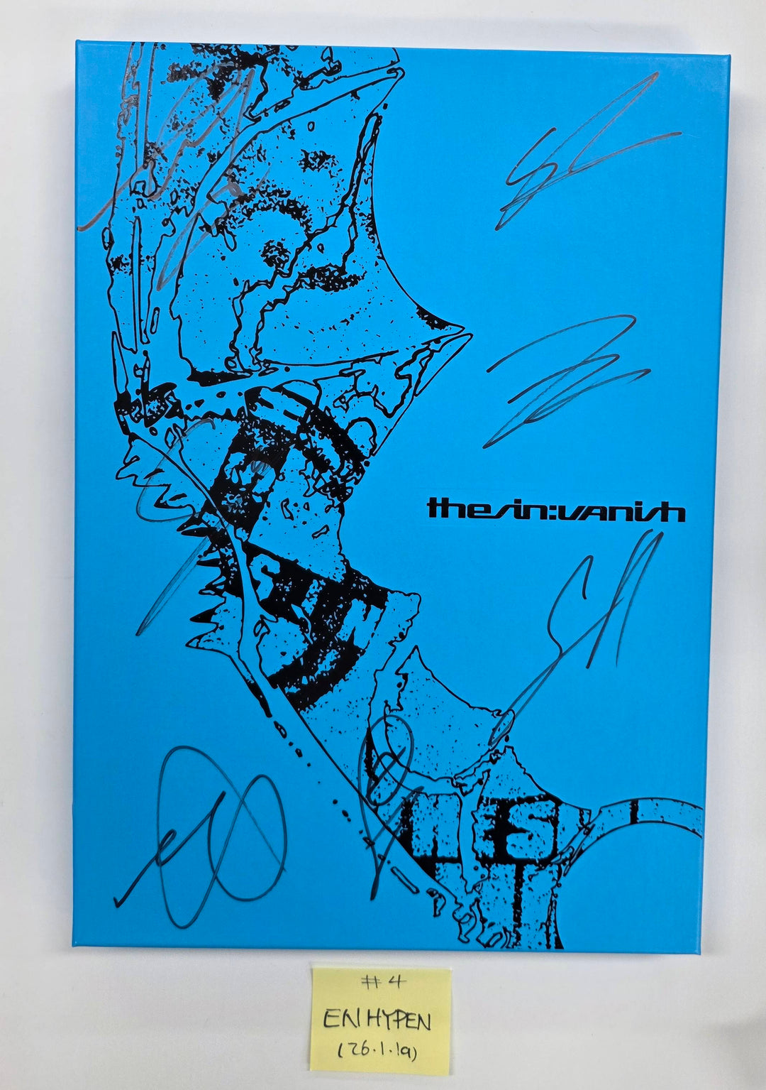 ENHYPEN "THE SIN : VANISH" - Hand Autographed(Signed) Promo Album [26.1.19]