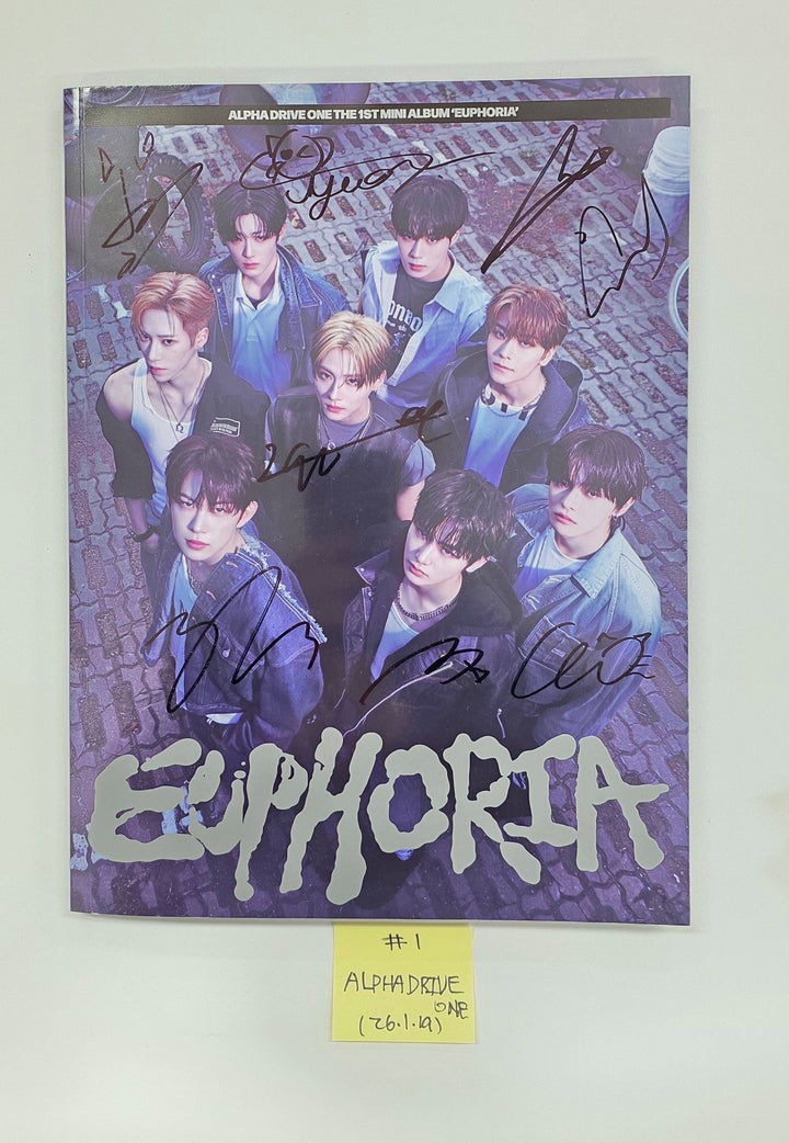 ALPHA DRIVE ONE "EUPHORIA" - Hand Autographed(Signed) Promo Album [26.1.19]