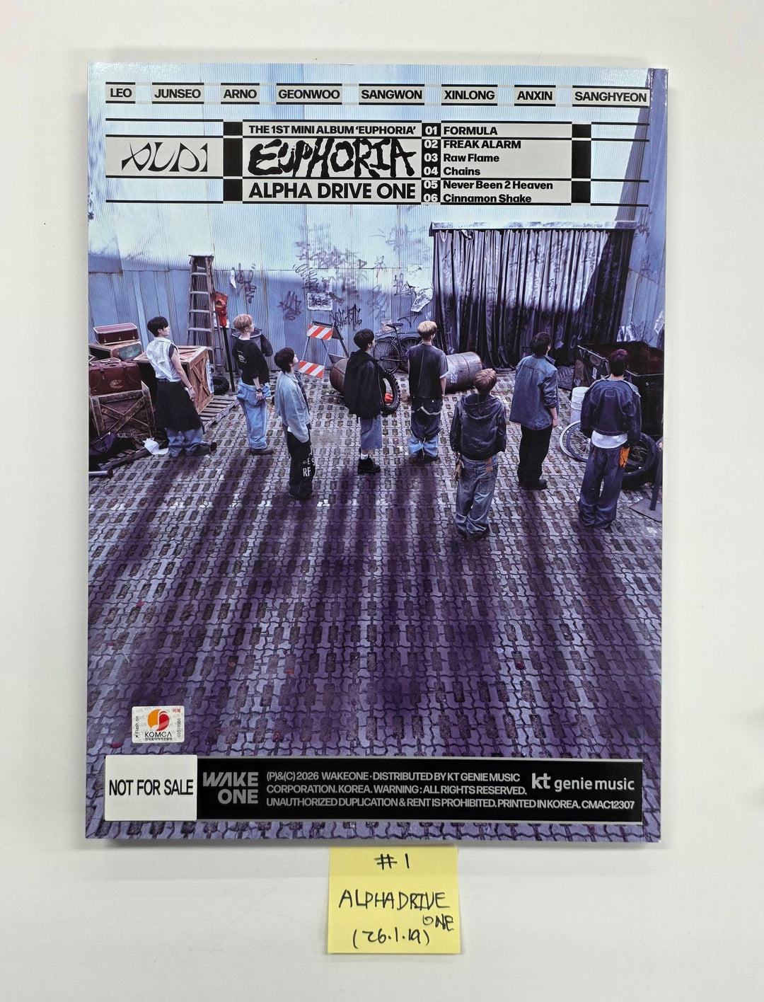 ALPHA DRIVE ONE "EUPHORIA" - Hand Autographed(Signed) Promo Album [26.1.19]