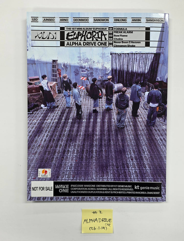 ALPHA DRIVE ONE "EUPHORIA" - Hand Autographed(Signed) Promo Album [26.1.19]