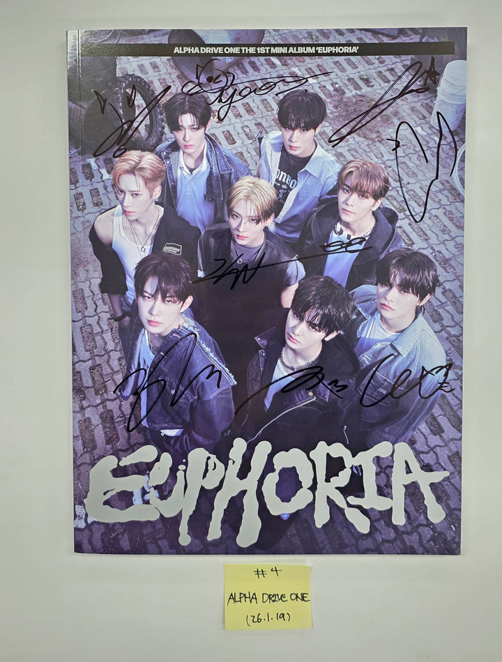 ALPHA DRIVE ONE "EUPHORIA" - Hand Autographed(Signed) Promo Album [26.1.19]