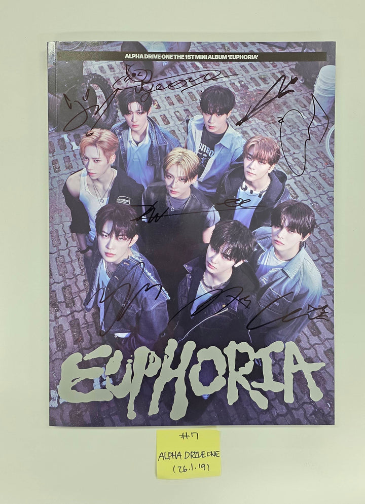 ALPHA DRIVE ONE "EUPHORIA" - Hand Autographed(Signed) Promo Album [26.1.19]