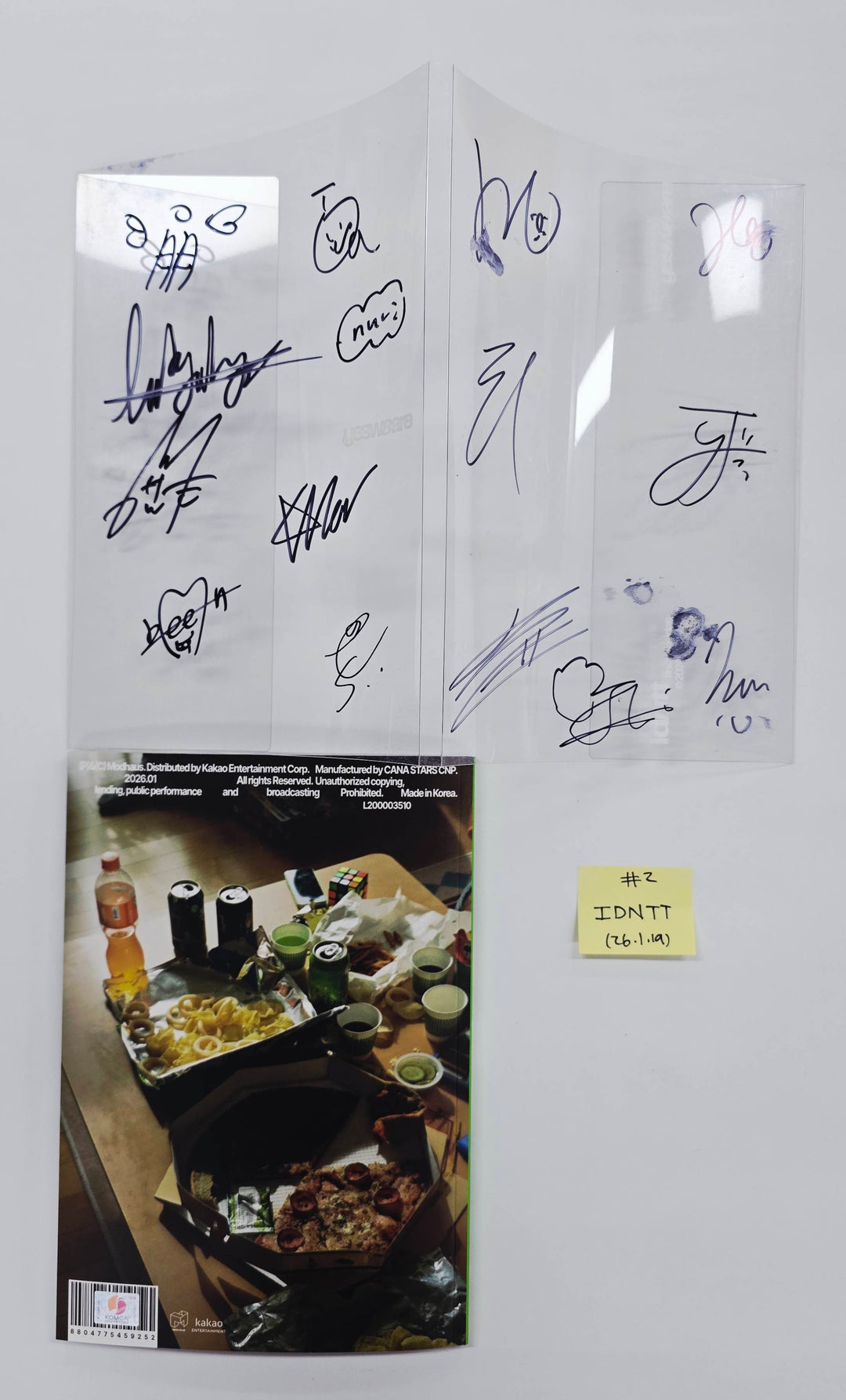 LNGSHOT "SHOT CALLERS", Idntt "yesweare" - Hand Autographed(Signed) Promo Album [26.1.19]