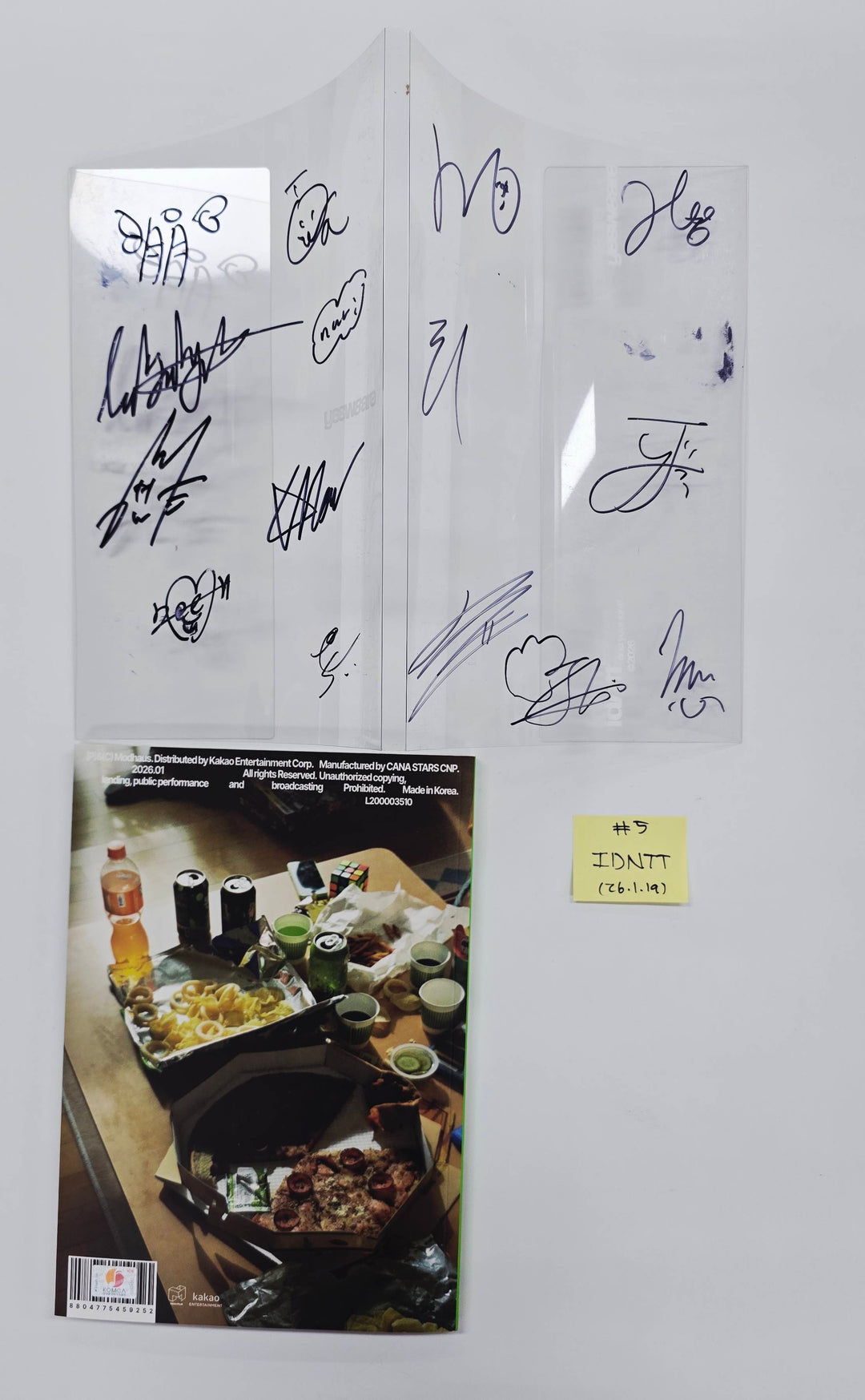 LNGSHOT "SHOT CALLERS", Idntt "yesweare" - Hand Autographed(Signed) Promo Album [26.1.19]