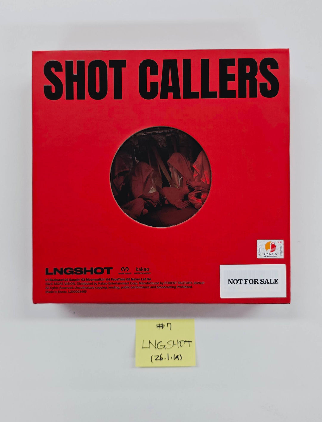 LNGSHOT "SHOT CALLERS", Idntt "yesweare" - Hand Autographed(Signed) Promo Album [26.1.19]
