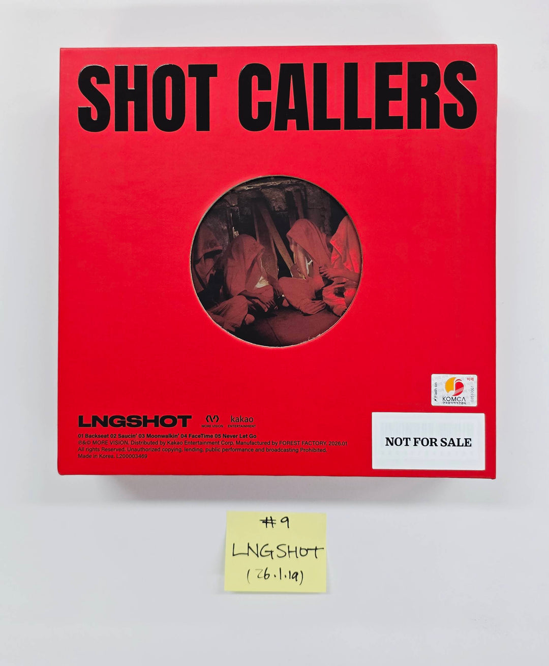 LNGSHOT "SHOT CALLERS", Idntt "yesweare" - Hand Autographed(Signed) Promo Album [26.1.19]