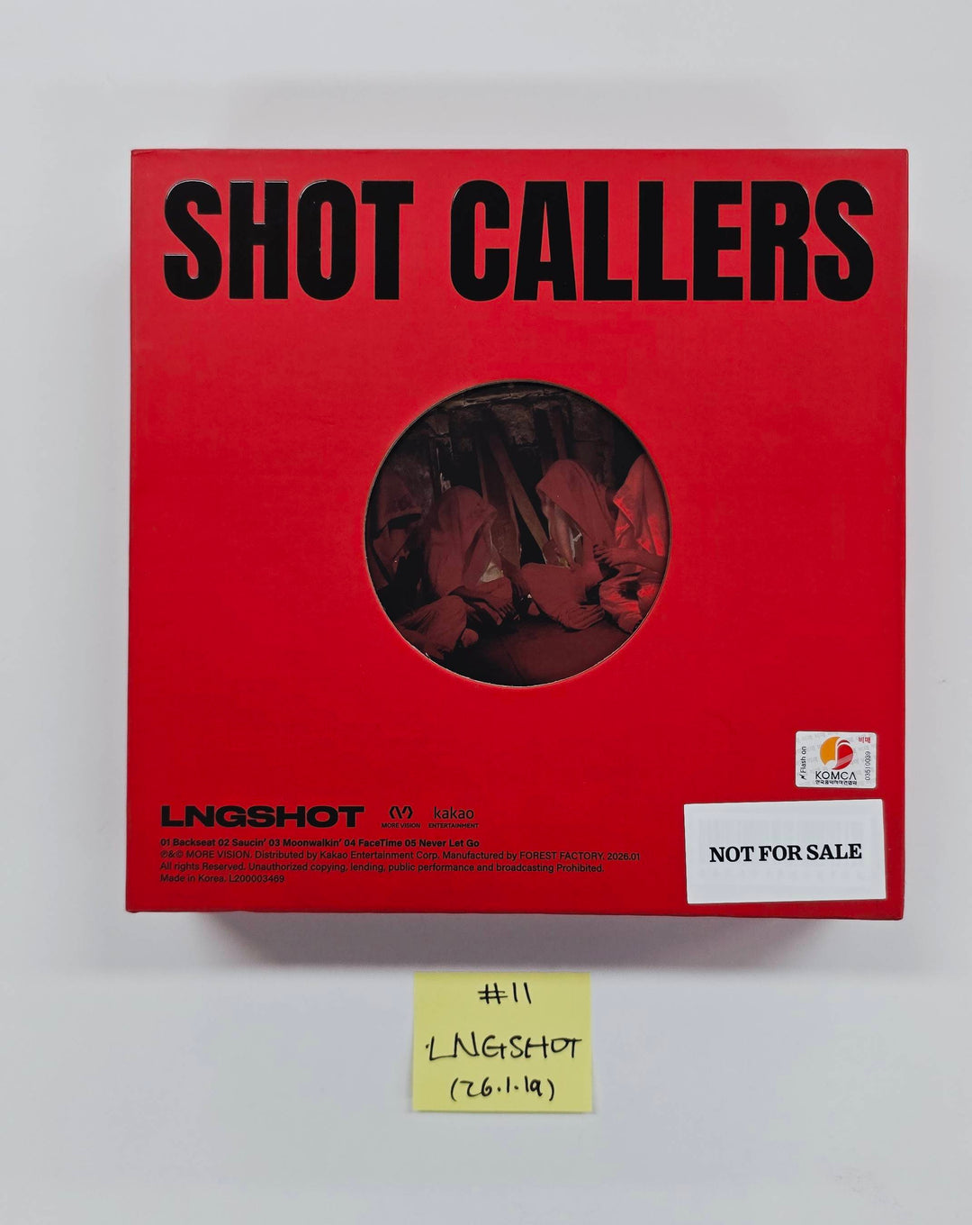 LNGSHOT "SHOT CALLERS", Idntt "yesweare" - Hand Autographed(Signed) Promo Album [26.1.19]