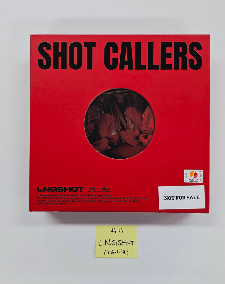 LNGSHOT "SHOT CALLERS", Idntt "yesweare" - Hand Autographed(Signed) Promo Album [26.1.19]