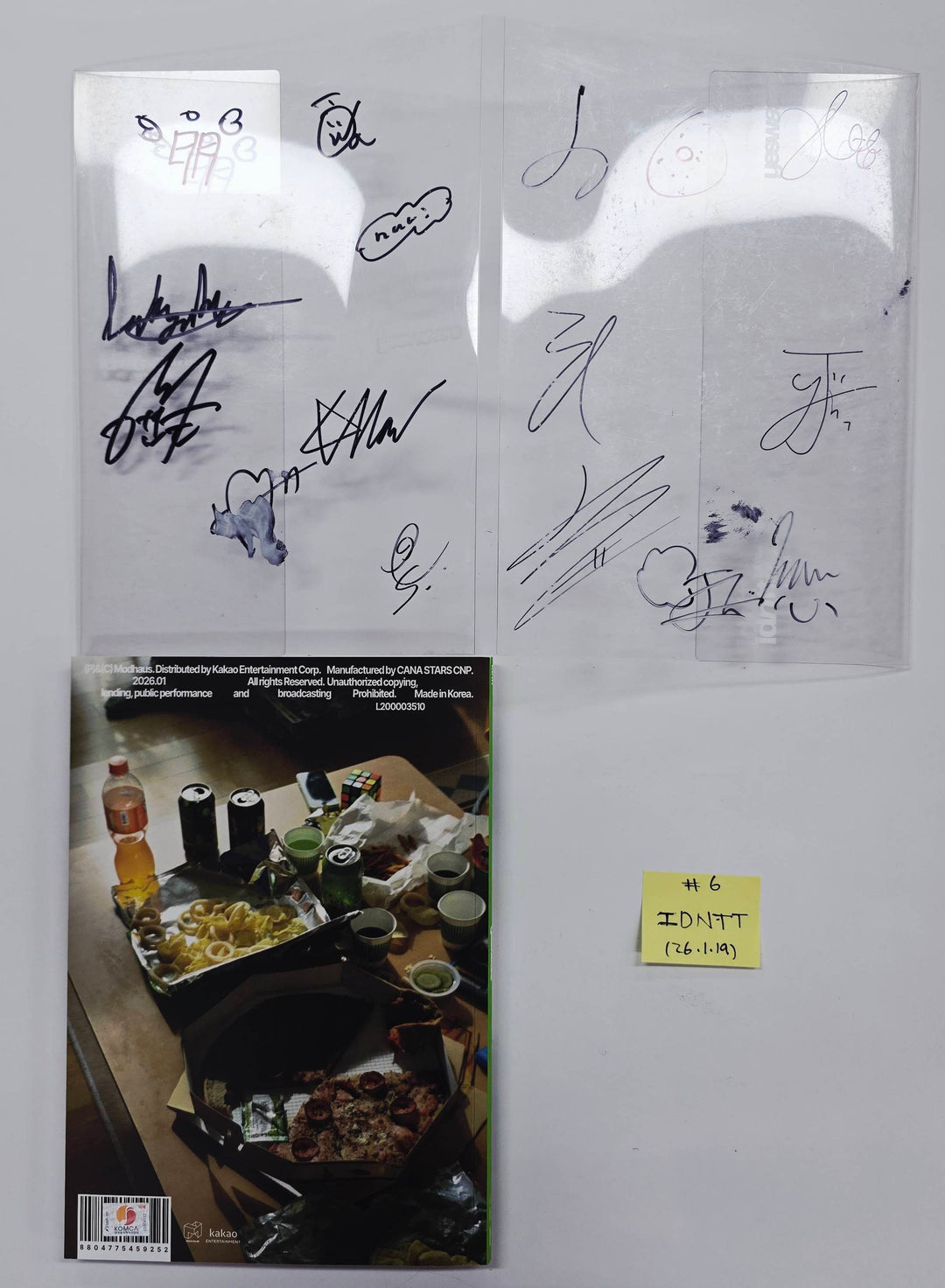 LNGSHOT "SHOT CALLERS", Idntt "yesweare" - Hand Autographed(Signed) Promo Album [26.1.19]