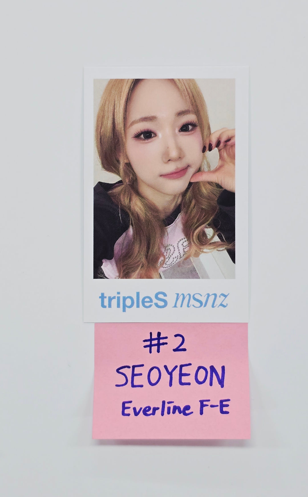 Triples_msnz "Beyond Beauty" - Everline Fansing Event Polaroid type Photocard (Objekt Music Album ver.) [26.01.20]