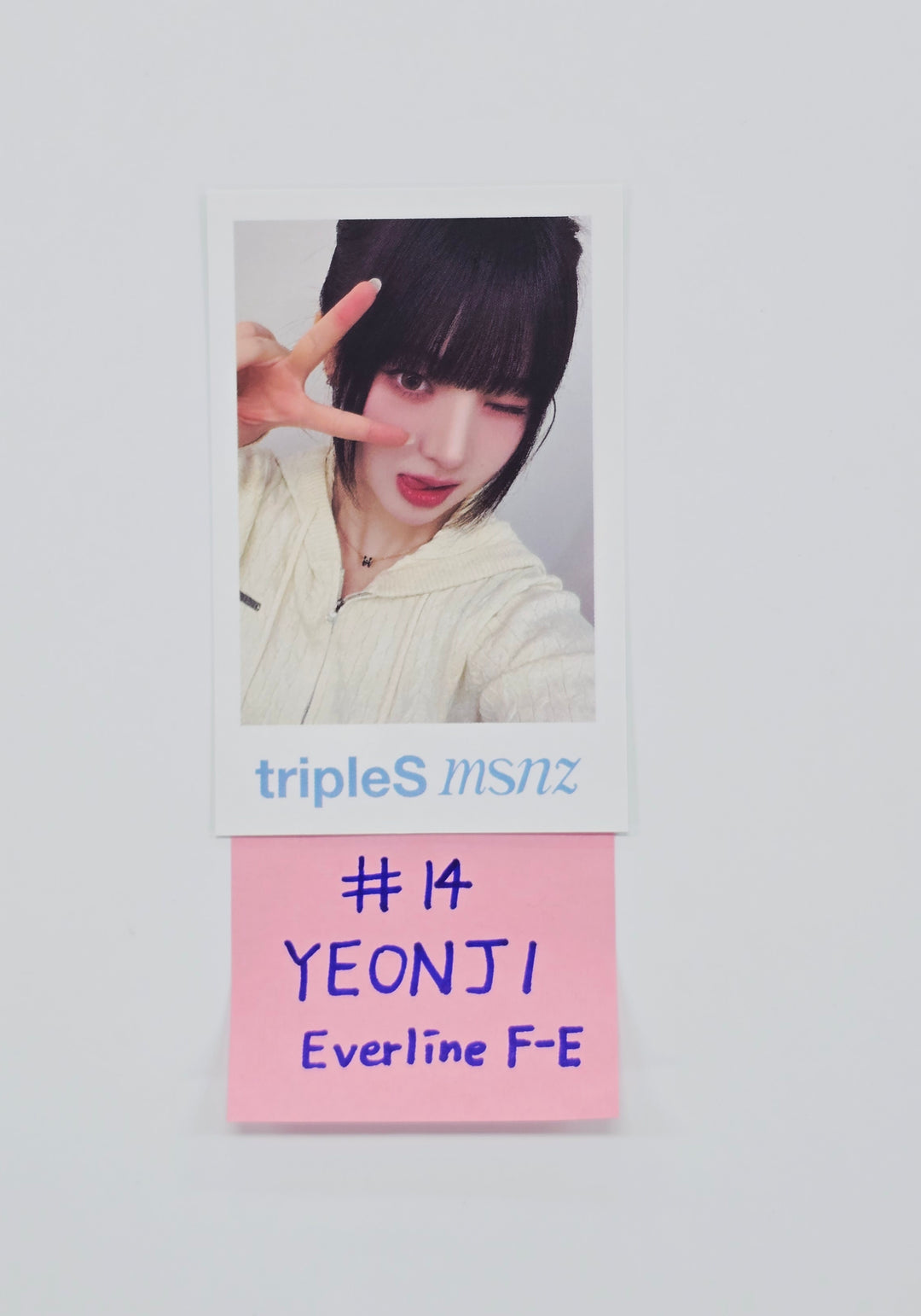 Triples_msnz "Beyond Beauty" - Everline Fansing Event Polaroid type Photocard (Objekt Music Album ver.) [26.01.20]