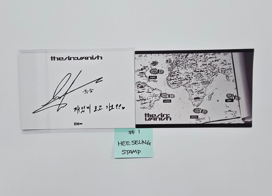 ENHYPEN "THE SIN VANISH" - POP-UP Store Stamp Event Postcard [26.01.21]