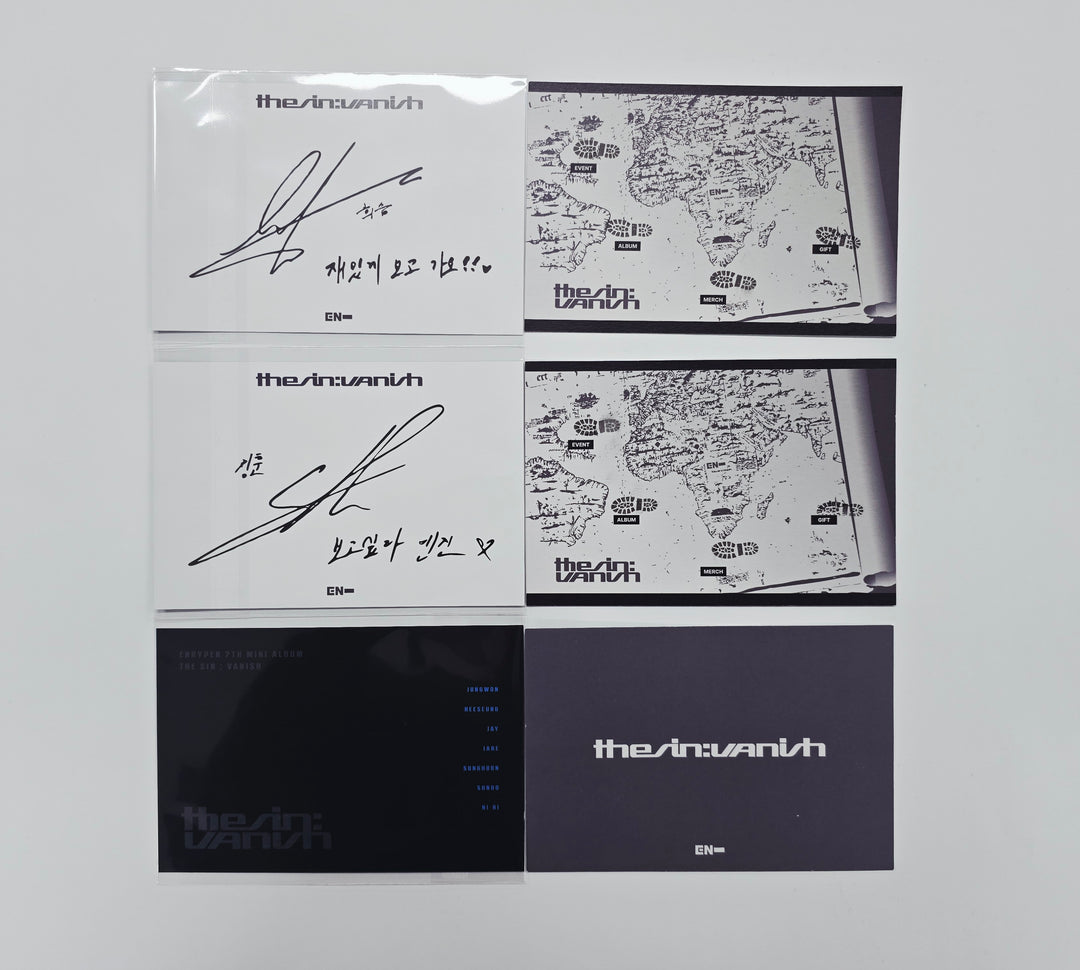 ENHYPEN "THE SIN VANISH" - POP-UP Store Stamp Event Postcard [26.01.21]