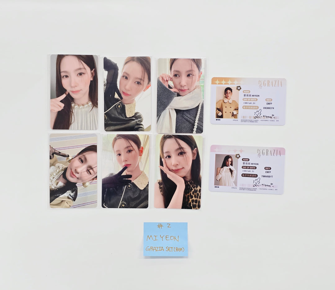 MIYEON (of I-dle) - Grazia China Photocard set [26.01.22]