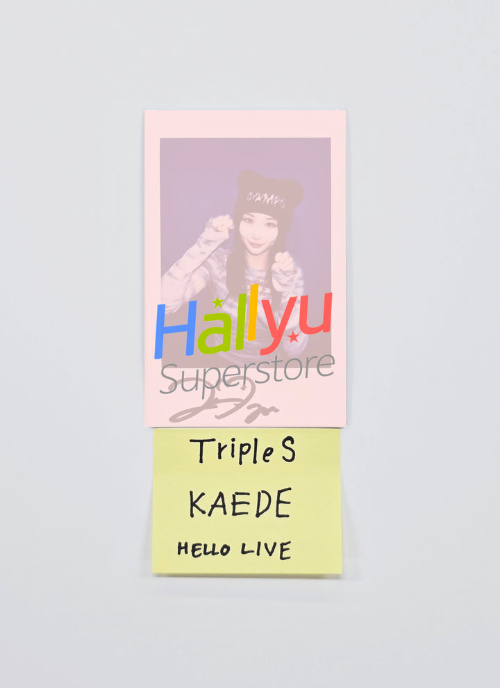 KAEDE (of Triples_msnz) "Beyond Beauty" - Hand Autograhped(Signed) Polaroid [26.01.23]