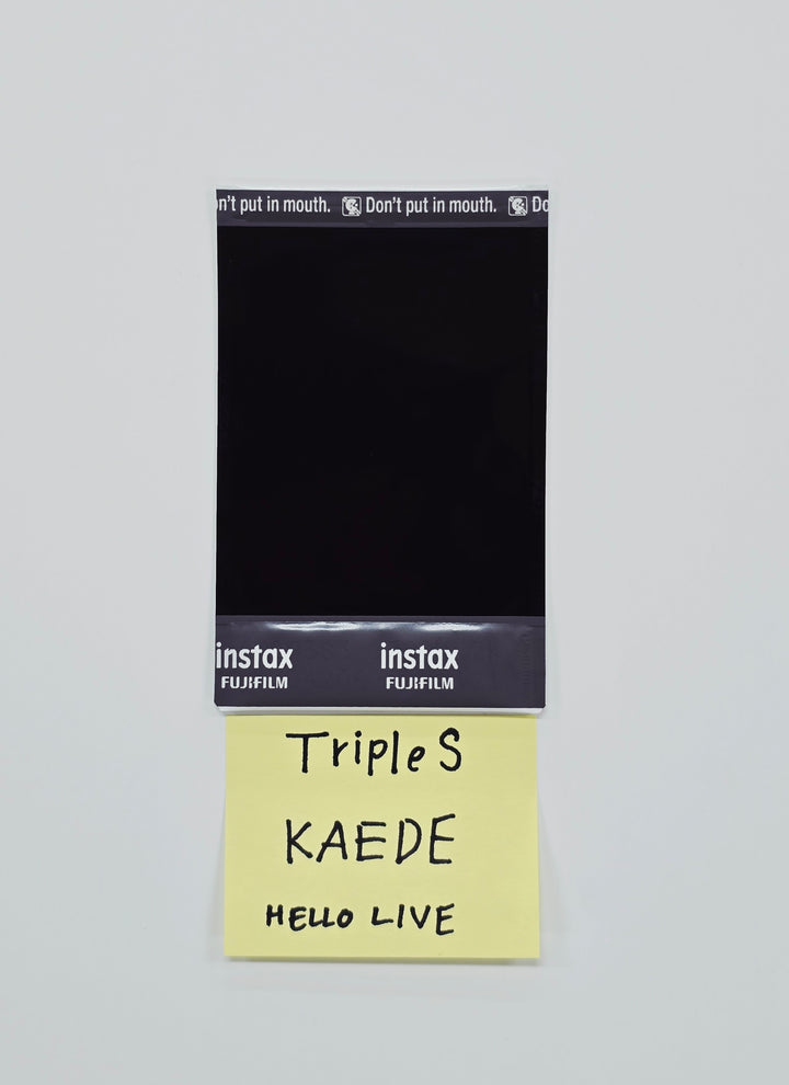 KAEDE (of Triples_msnz) "Beyond Beauty" - Hand Autograhped(Signed) Polaroid [26.01.23]