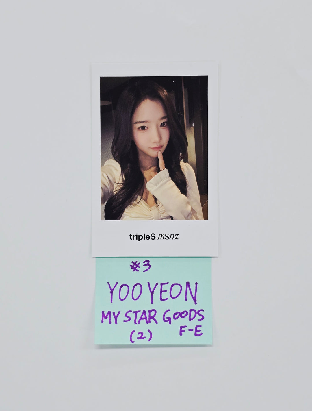 Triples_msnz "Beyond Beauty" - My Star Goods Fansing Event Polaroid type Photocard (Objekt Music Album ver.) [26.01.26]