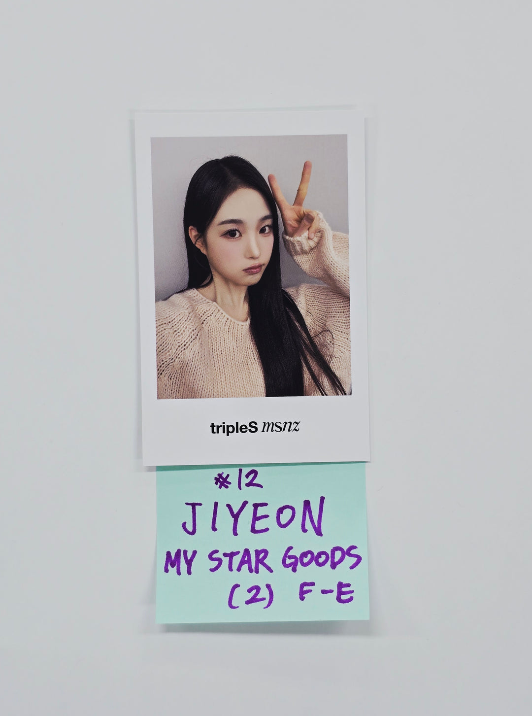 Triples_msnz "Beyond Beauty" - My Star Goods Fansing Event Polaroid type Photocard (Objekt Music Album ver.) [26.01.26]