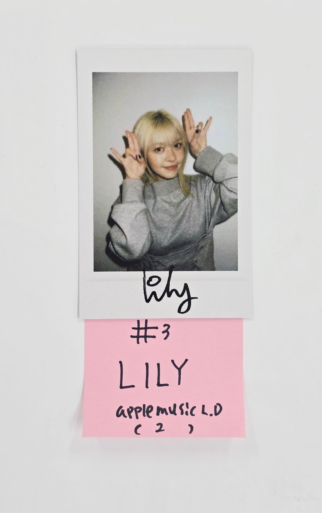 NMIXX "Blue Valentine" - Apple Music Lucky Draw Event Photocard, polaroid type Photocard R2 [26.01.28]