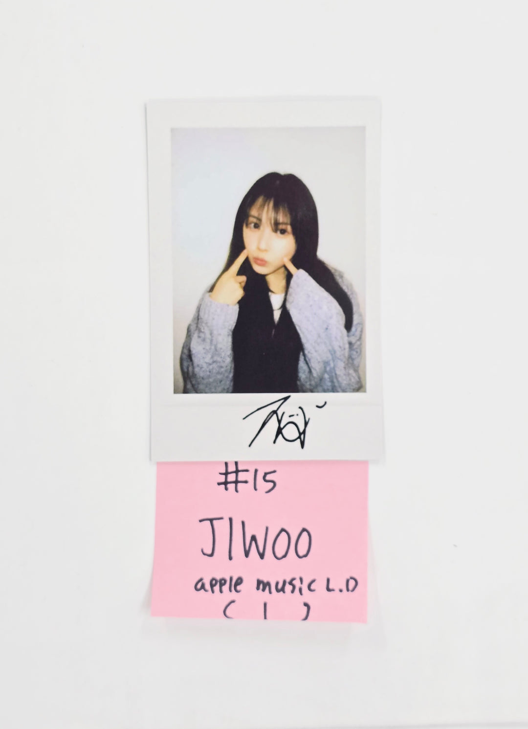 NMIXX "Blue Valentine" - Apple Music Lucky Draw Event Photocard, polaroid type Photocard R2 [26.01.28]
