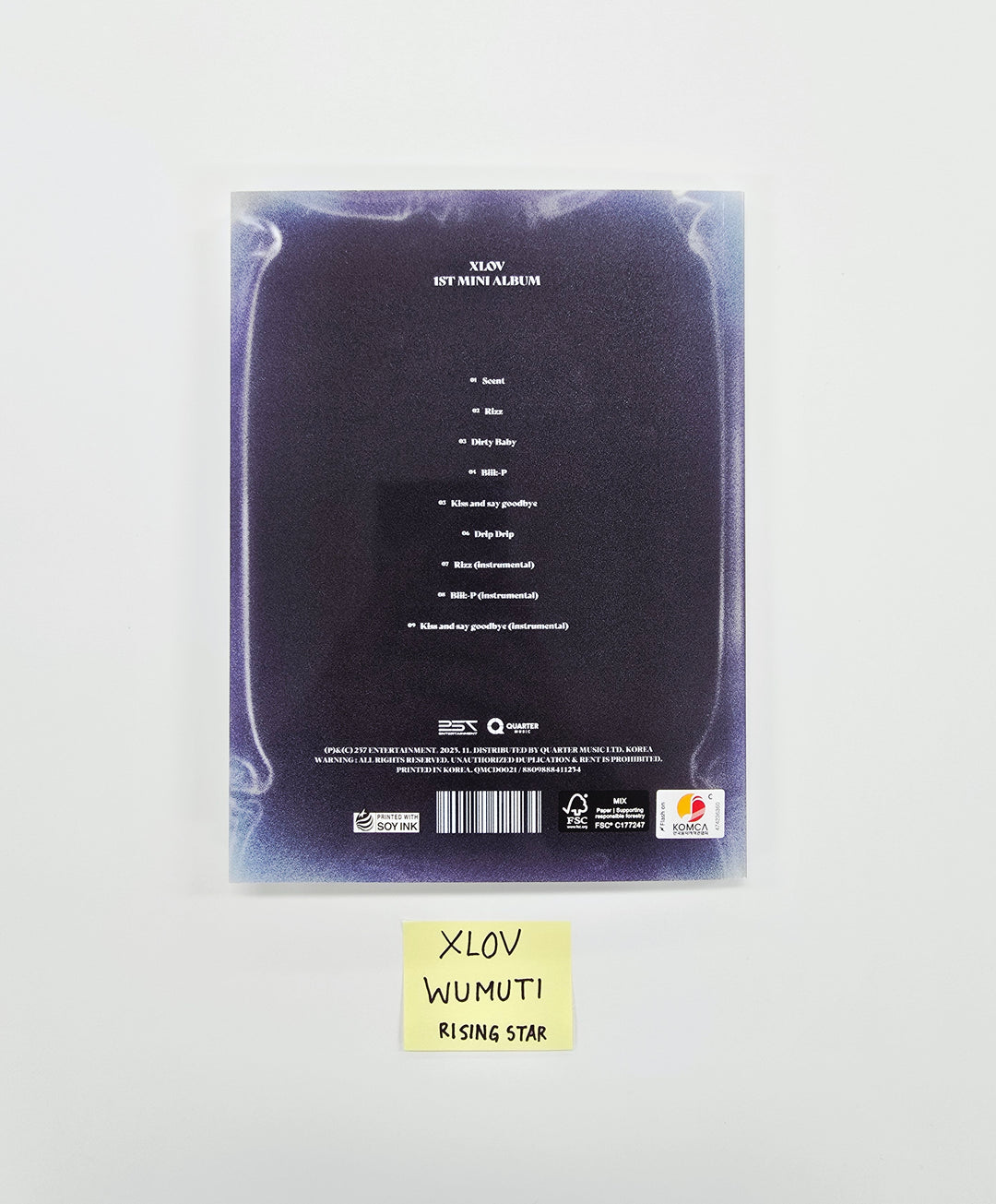 WUMUTI (of XLOV) "UXLXVE" - Hand Autographed(Signed) Album [26.01.28]