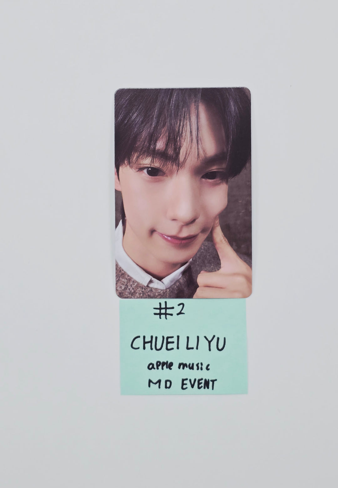 CHUEI LI YU(of BOYS II PLANET) - Apple Music FanMeeting 'Drawing YU' OFFICIAL MD Event Photocard [26.01.30]
