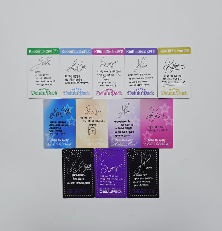 KiiiKiii "Delulu Pack" - Official Photocard (calender, crystal ball, headphone ver.) [26.02.02]
