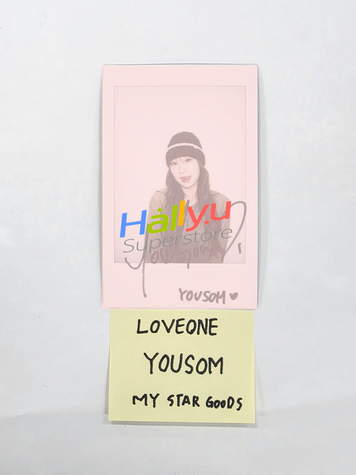 YOUSOM (of LOVEONE) "LOVE HIGH" - Hand Autographed(Signed) Polaroid [26.02.02]