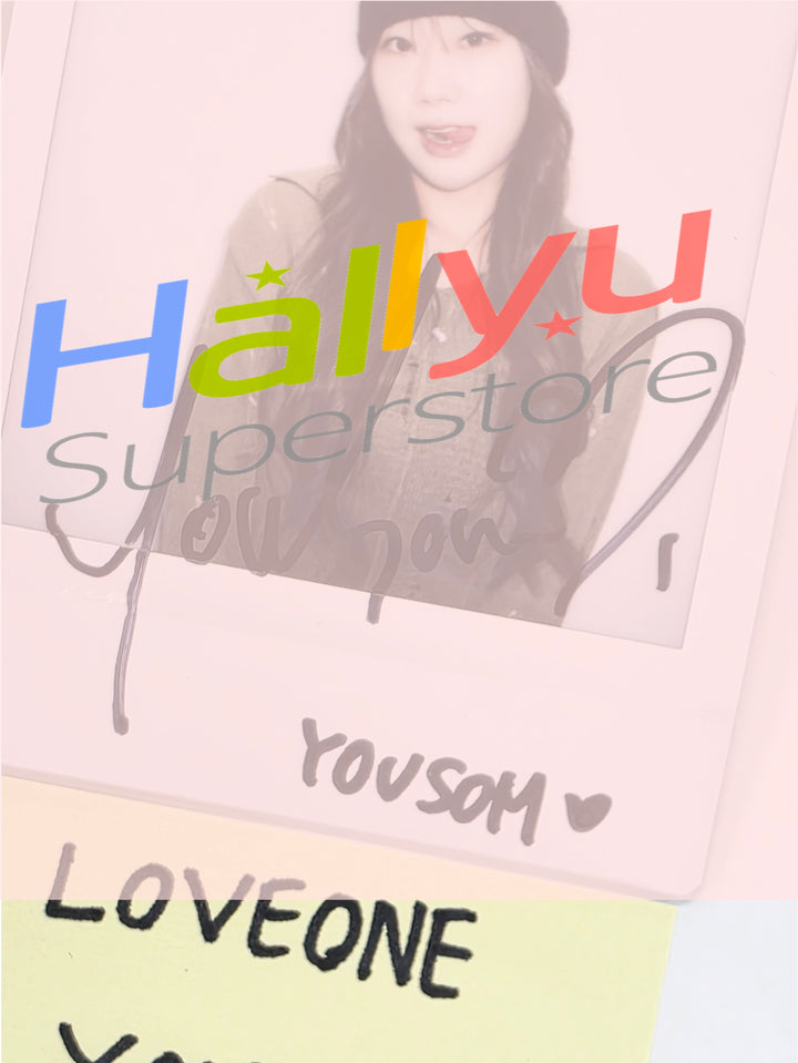YOUSOM (of LOVEONE) "LOVE HIGH" - Hand Autographed(Signed) Polaroid [26.02.02]