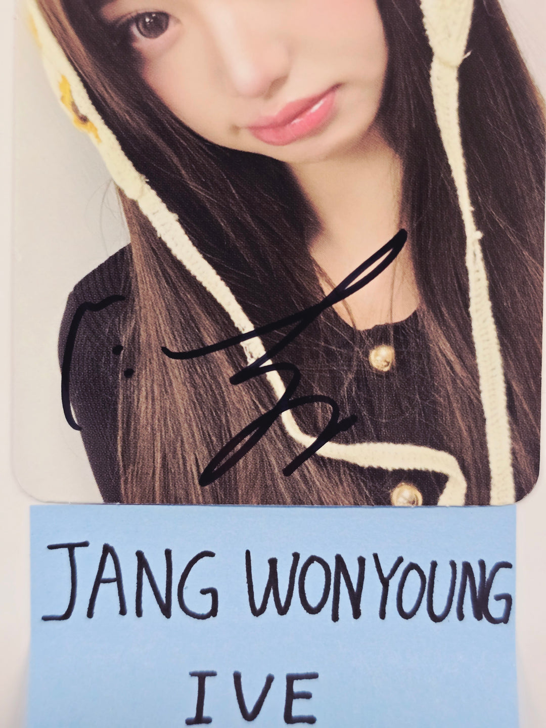 Wonyoung (Of IVE) "IVE SECRET" - Hand Autographed(Signed) Photocard [26.02.03]