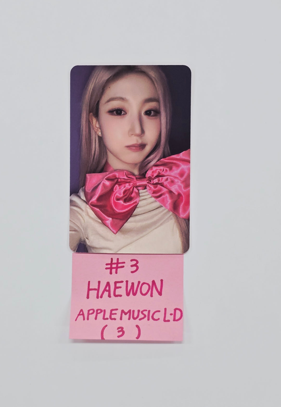 NMIXX "Blue Valentine" - Apple Music Lucky Draw Event Photocard, Polaroid type Photocard R4 [26.02.05]