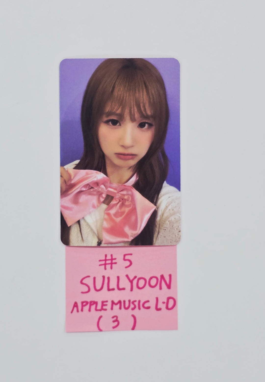 NMIXX "Blue Valentine" - Apple Music Lucky Draw Event Photocard, Polaroid type Photocard R4 [26.02.05]