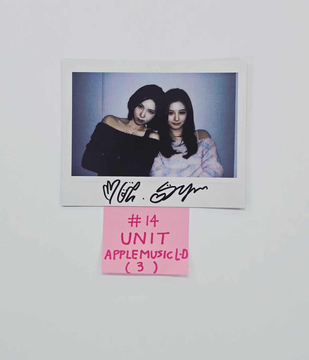 NMIXX "Blue Valentine" - Apple Music Lucky Draw Event Photocard, Polaroid type Photocard R4 [26.02.05]