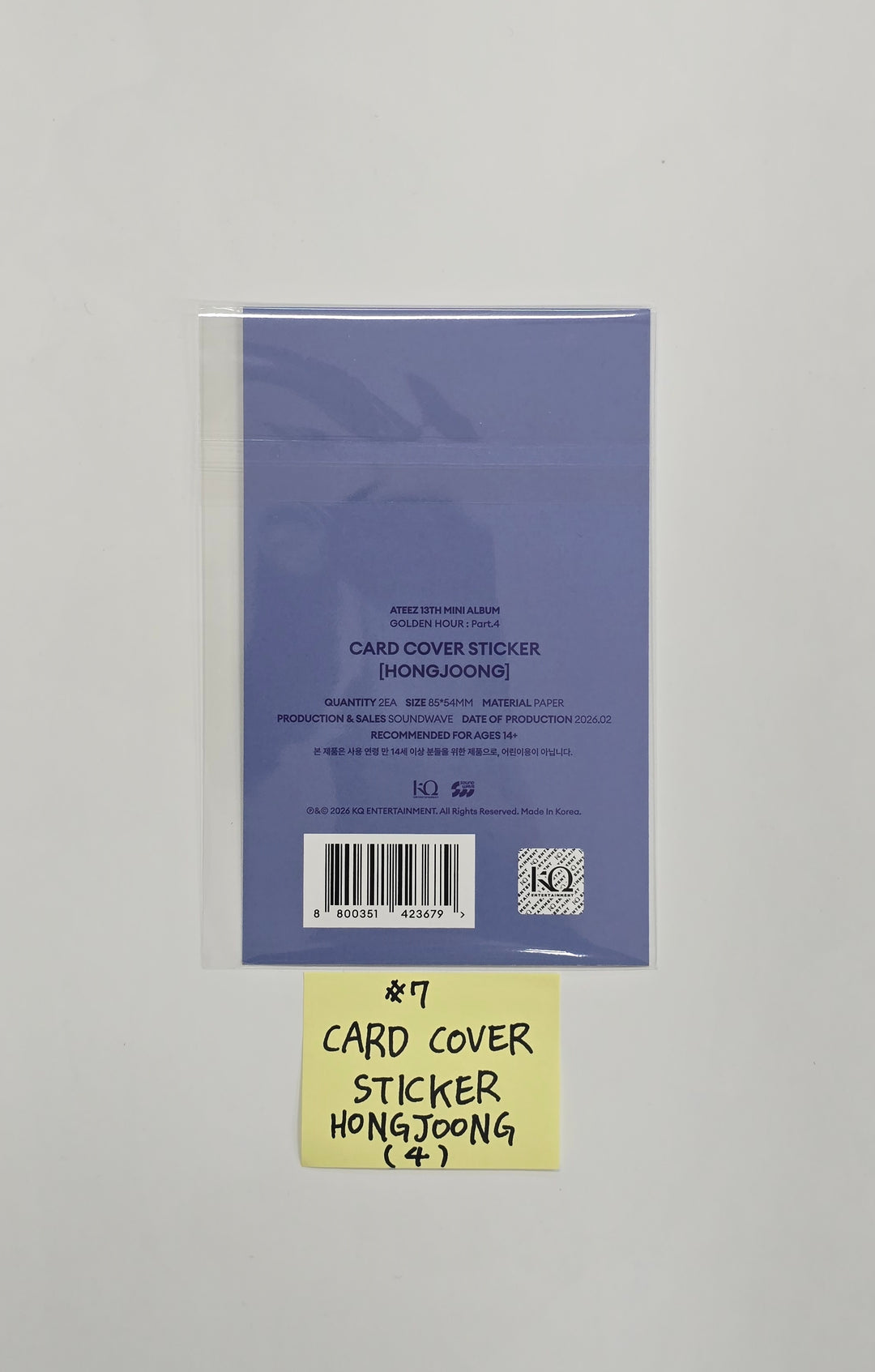 ATEEZ "GOLDEN HOUR : Part.4" - POP-UP STORE MD [26.02.06]