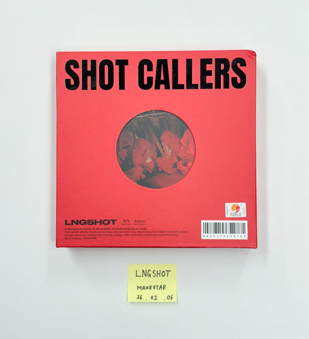 LNGSHOT "SHOT CALLERS" - Hand Autographed(Signed) Album [26.02.06]