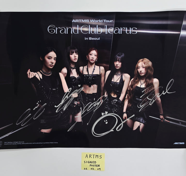 ARTMS "Grand Club Icarus" World Tour in Seoul - Unreleased Image Hand Autographed(Signed) Poster [26.02.09]