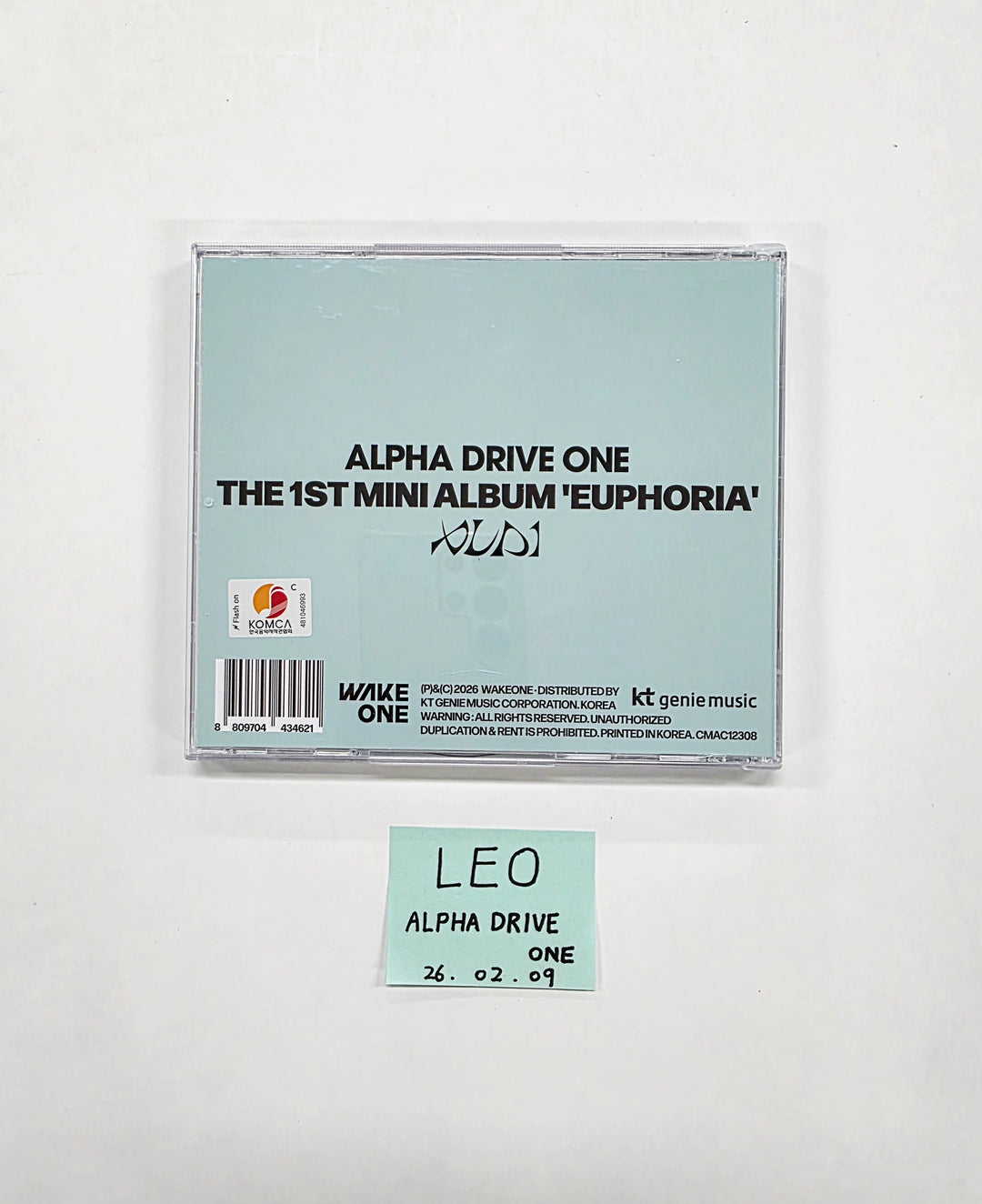 LEO (of ALPHA DRIVE ONE) "EUPHORIA" - Hand Autographed(Signed) Album [26.02.09]