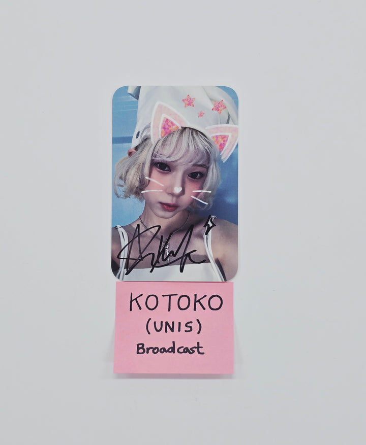 KOTOKO (of UNIS) "SWICY" - Hand Autographed(Signed) Broadcast Photocard [26.02.10]