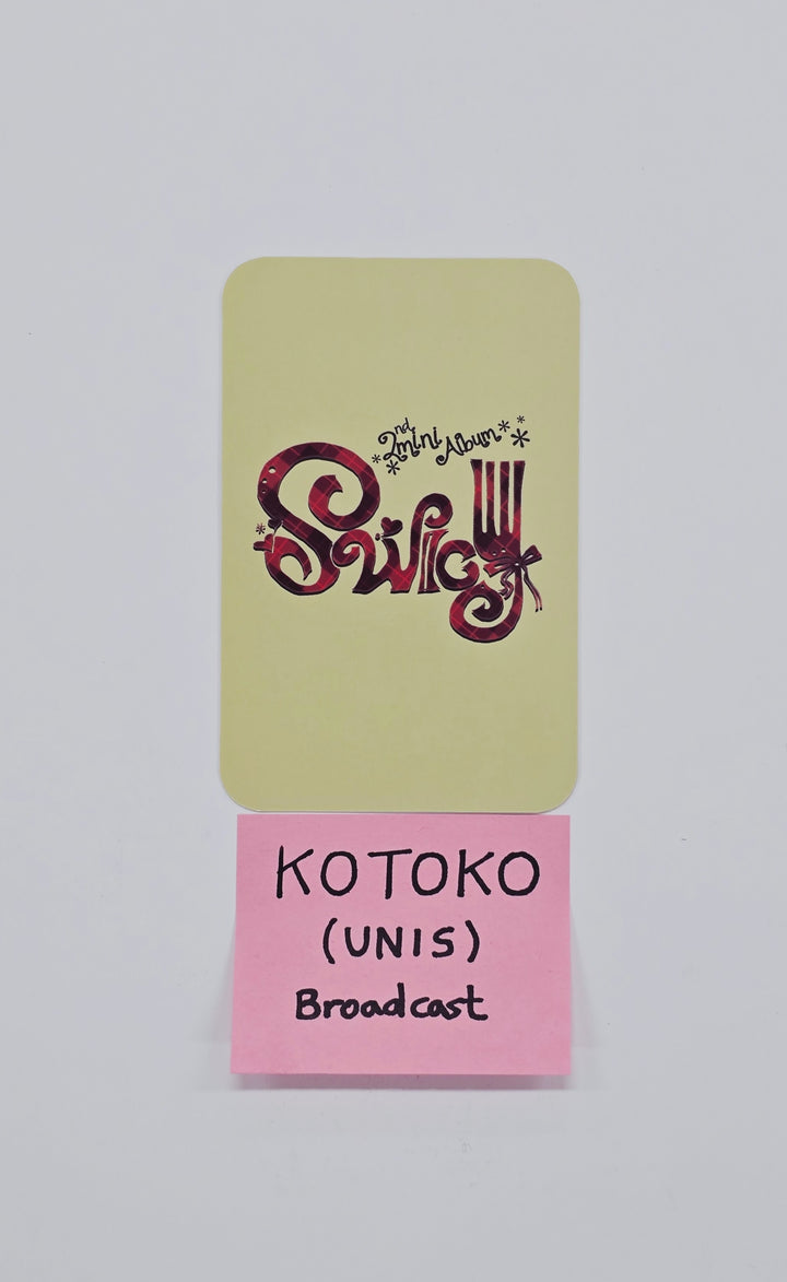 KOTOKO (of UNIS) "SWICY" - Hand Autographed(Signed) Broadcast Photocard [26.02.10]