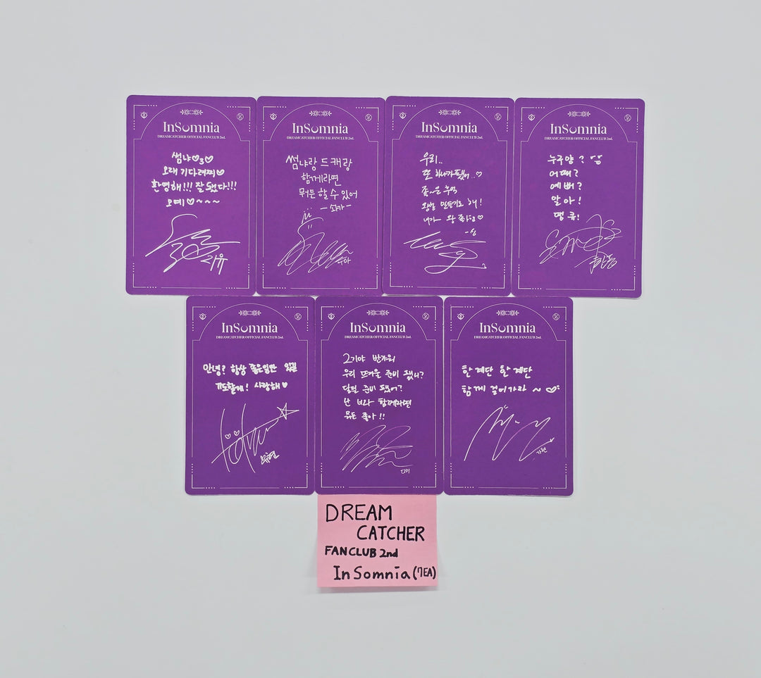 DREAMCATCHER - FAN CLUB 2nd InSomnia Photocard set (7ea) [26.02.10]