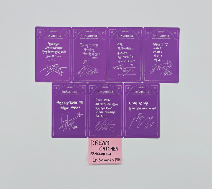 DREAMCATCHER - FAN CLUB 2nd InSomnia Photocard set (7ea) [26.02.10]